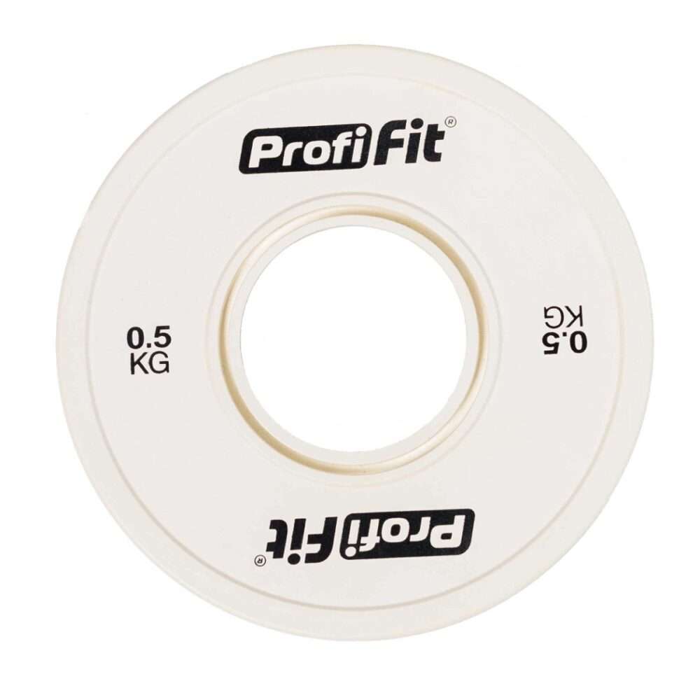 Диск профессиональный обрезиненный (цветной) D51 мм PROFI-FIT 0,5 кг