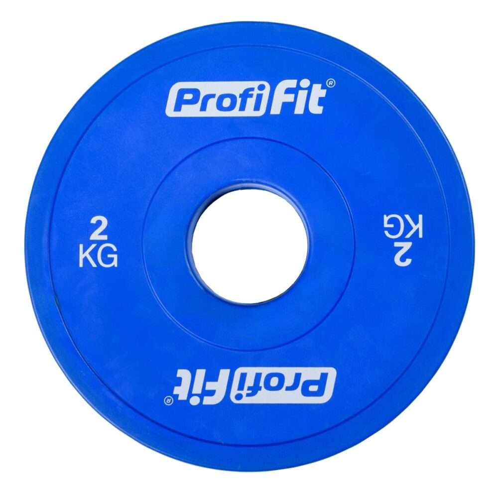 Диск профессиональный обрезиненный (цветной) D51 мм PROFI-FIT 2 кг