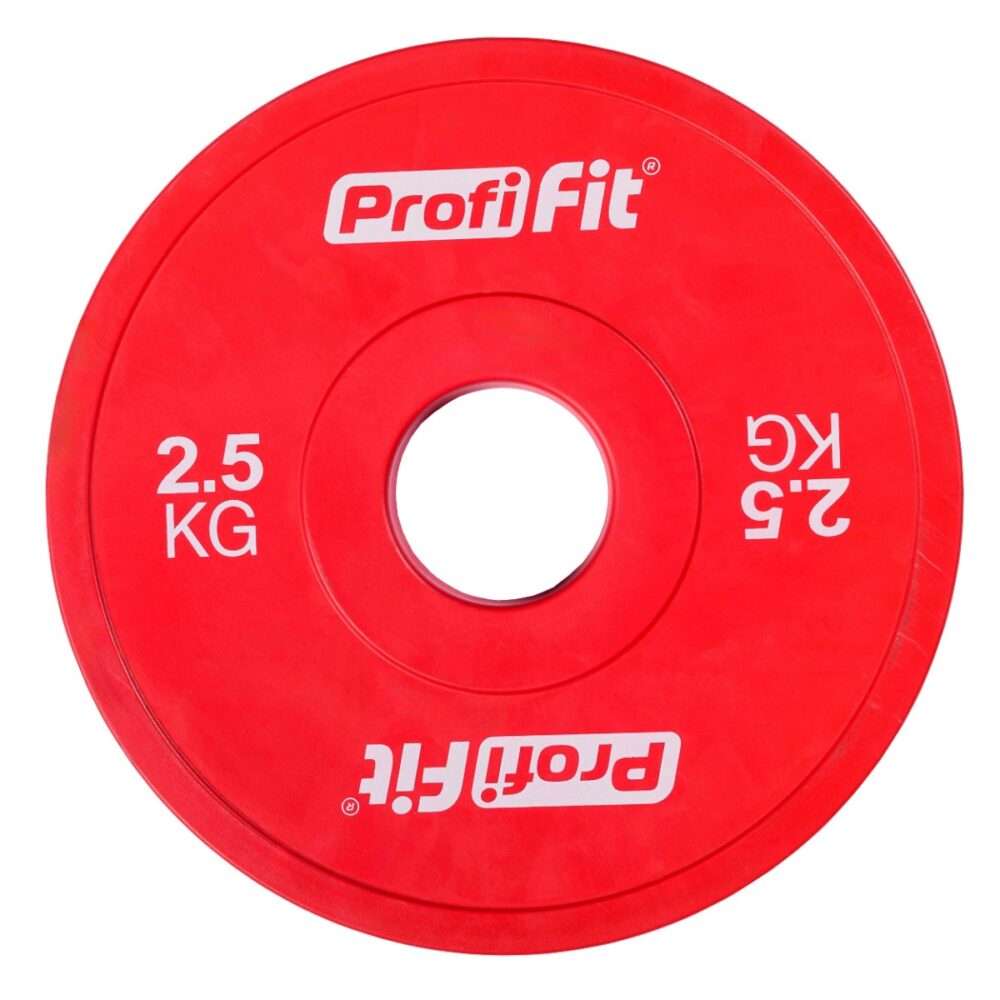 Диск профессиональный обрезиненный (цветной) D51 мм PROFI-FIT 2,5 кг