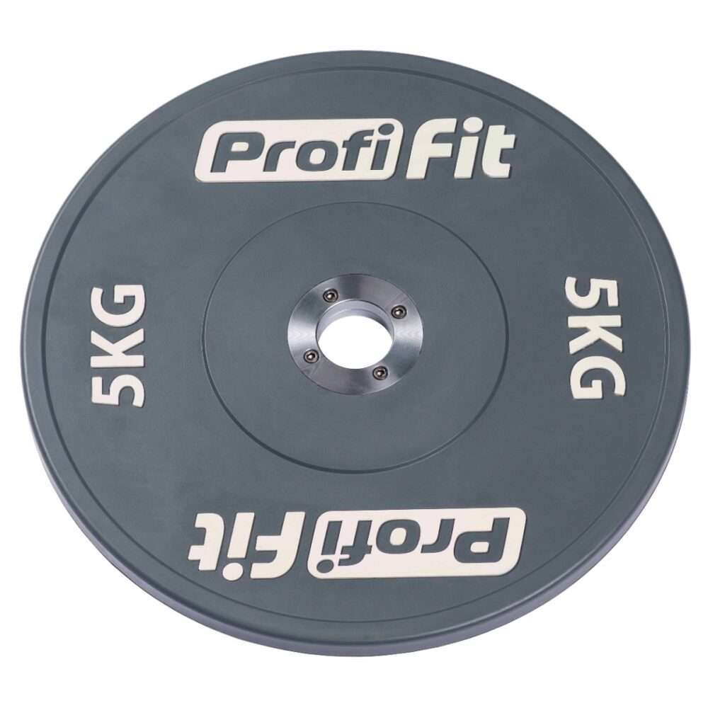 Диск профессиональный обрезиненный (цветной) D51 мм PROFI-FIT 5 кг