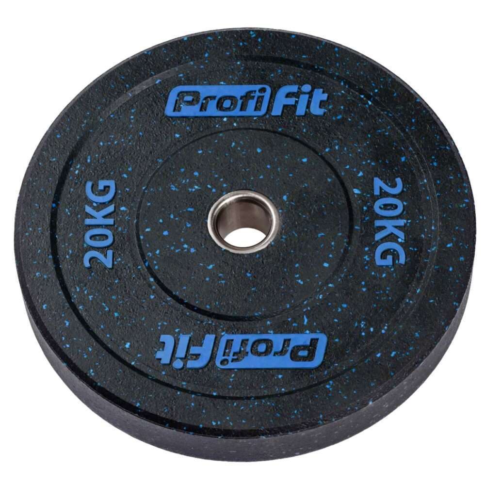 Диск для штанги (резиновая крошка) D51 мм PROFI-FIT 20 кг