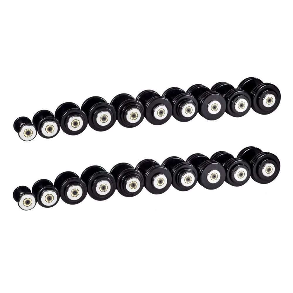Гантельный ряд базовый (шаг 2,5 кг, 10 пар) PROFI-FIT 2,5-25 кг*