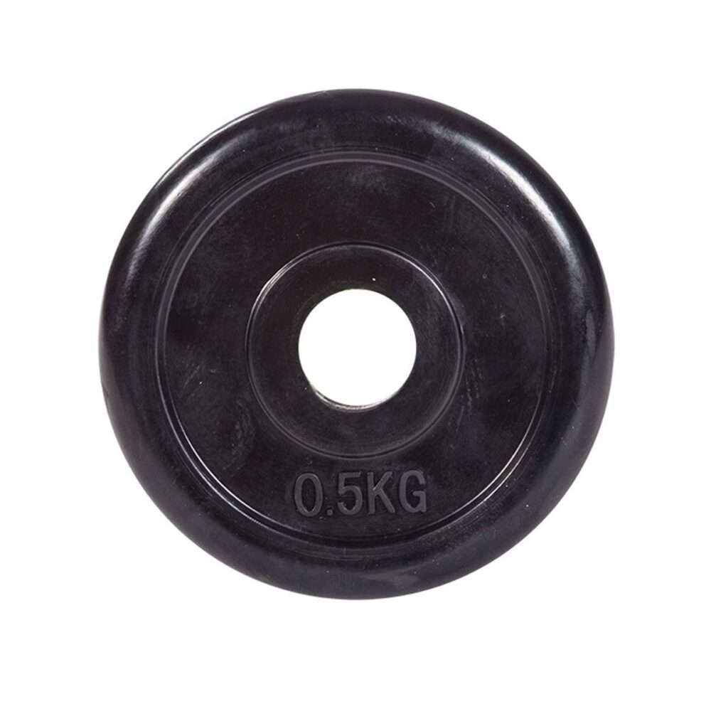 Диск обрезиненный классический, черный D26 мм PROFI-FIT  0,5 кг